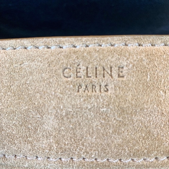 Celine Mini Luggage Tote In Beige Nubuck Calf Suede - Picture 5 of 7